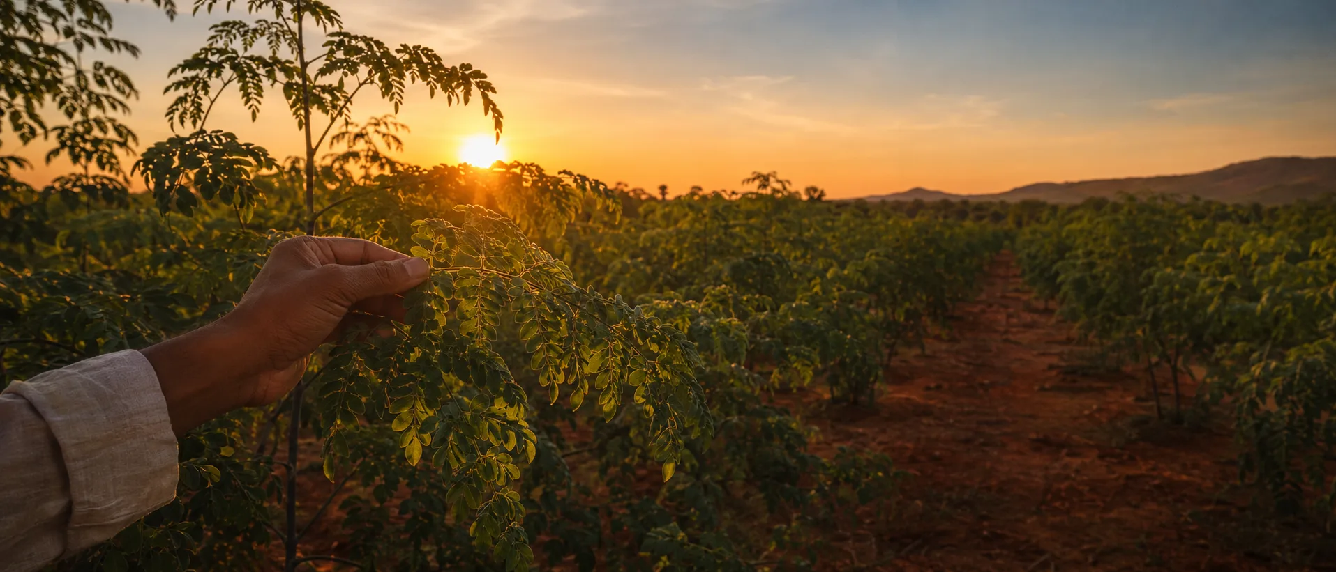 TIIVAA moringa farm at sunrise