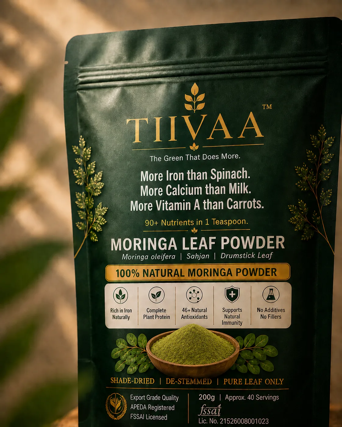 TIIVAA Moringa Powder — Detail